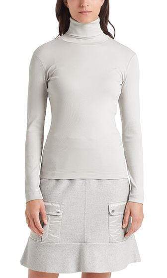 Marc Cain Sports Knitwear Marc Cain Sports Cotton Turtleneck Shirt Lighted Grey 151 PS 48.22 J50 izzi-of-baslow