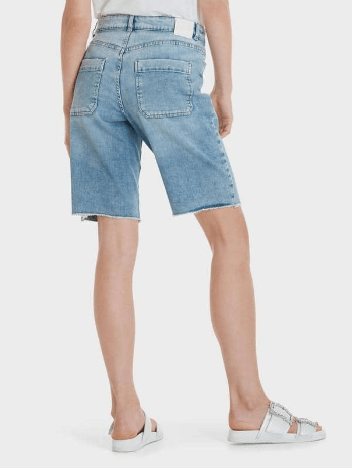 Marc Cain Sports Shorts Marc Cain Sports Blue Denim Shorts SS 83.05 D74 Col 351 izzi-of-baslow