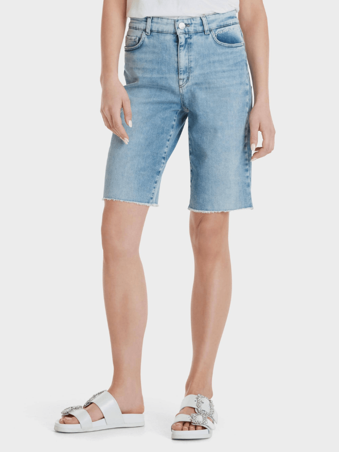 Marc Cain Sports Shorts Marc Cain Sports Blue Denim Shorts SS 83.05 D74 Col 351 izzi-of-baslow