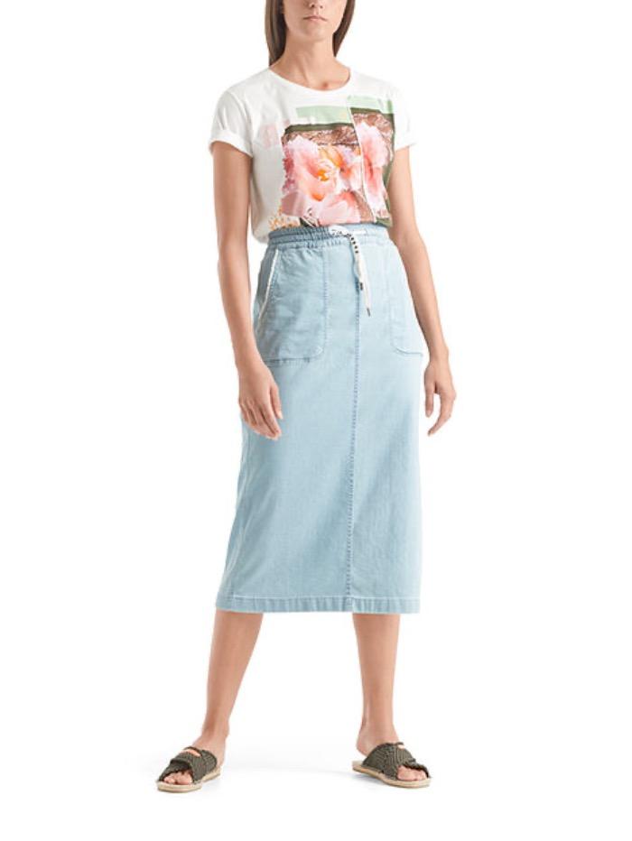 Marc Cain Sports Skirts Marc Cain Sports Light Denim Skirt QS 71.21 D09 350 izzi-of-baslow