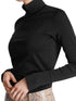 Marc Cain Sports Tops 3 Marc Cain Slit Neck Black Turtle Neck Top MC 48.24 J14 izzi-of-baslow