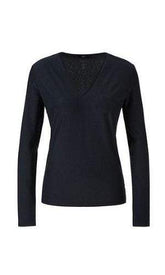 Marc Cain Sports Tops Marc Cain Collections Top With Glitter in Midnight NC 48.20 J16 izzi-of-baslow