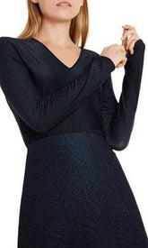 Marc Cain Sports Tops Marc Cain Collections Top With Glitter in Midnight NC 48.20 J16 izzi-of-baslow