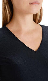 Marc Cain Sports Tops Marc Cain Collections Top With Glitter in Midnight NC 48.20 J16 izzi-of-baslow