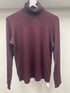 Marc Cain Sports Tops Marc Cain Sports Basic Ribbed Turtle Neck Top Burgundy KS 48.24 J50 295 izzi-of-baslow