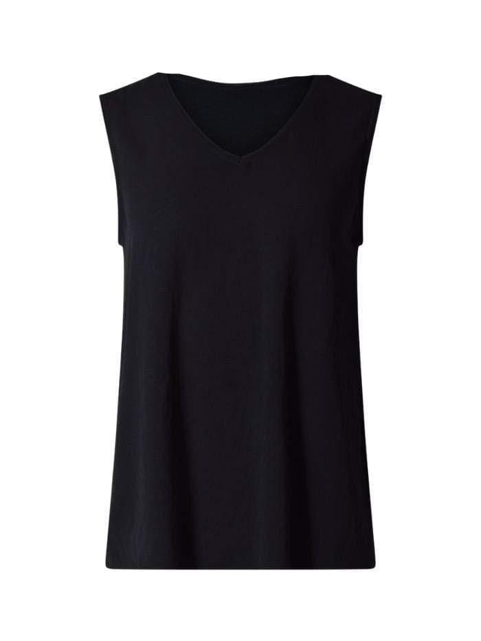 Marc Cain Sports Tops Marc Cain Sports Black V Necked Top QS 61.04 W41 900 Y izzi-of-baslow