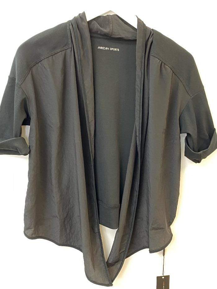 Marc Cain Sports Tops Marc Cain Sports Black Waterfall Cardigan QS 31.50 J67 900 izzi-of-baslow