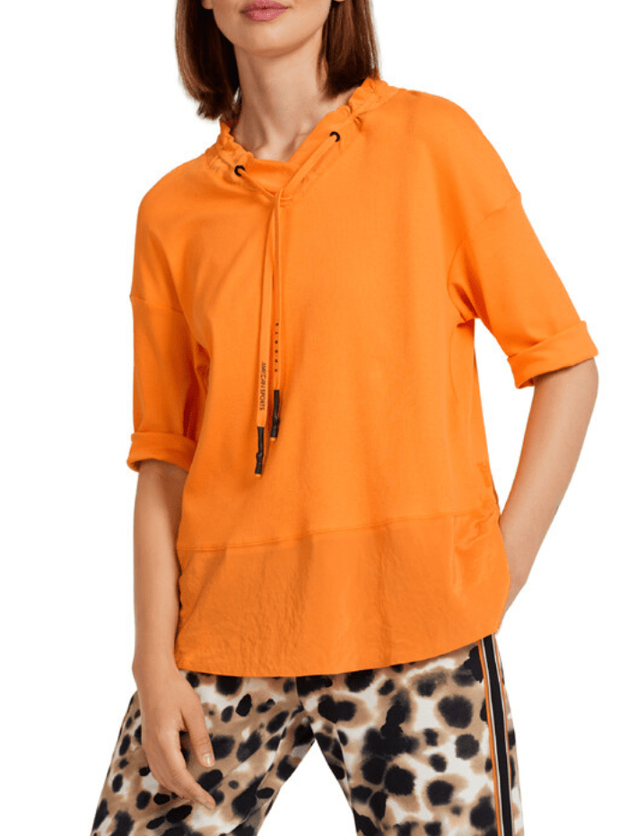 Marc Cain Sports Tops Marc Cain Sports Bright Orange Top US 55.10 J67 COL 473 izzi-of-baslow