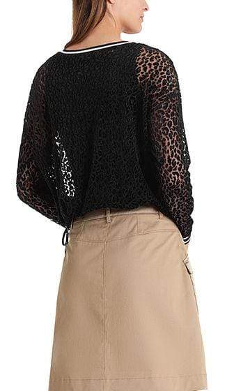 Marc Cain Sports Tops Marc Cain Sports Devore Top with Leopard Pattern PS 48.33 J35 izzi-of-baslow