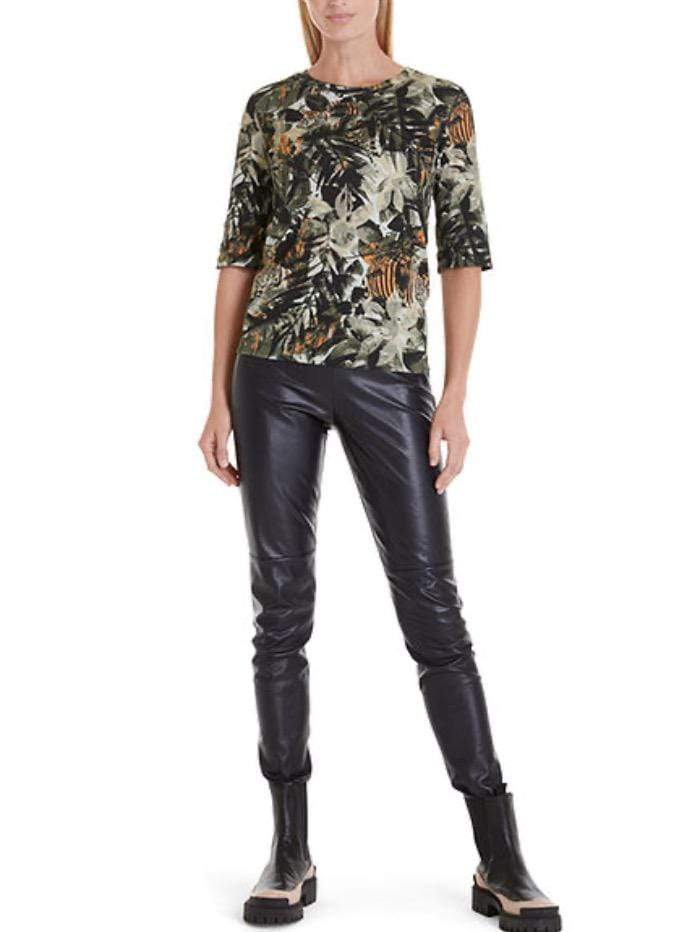 Marc Cain Sports Tops Marc Cain Sports Jungle Printed Top RS 48.38 J24 Col 595 izzi-of-baslow