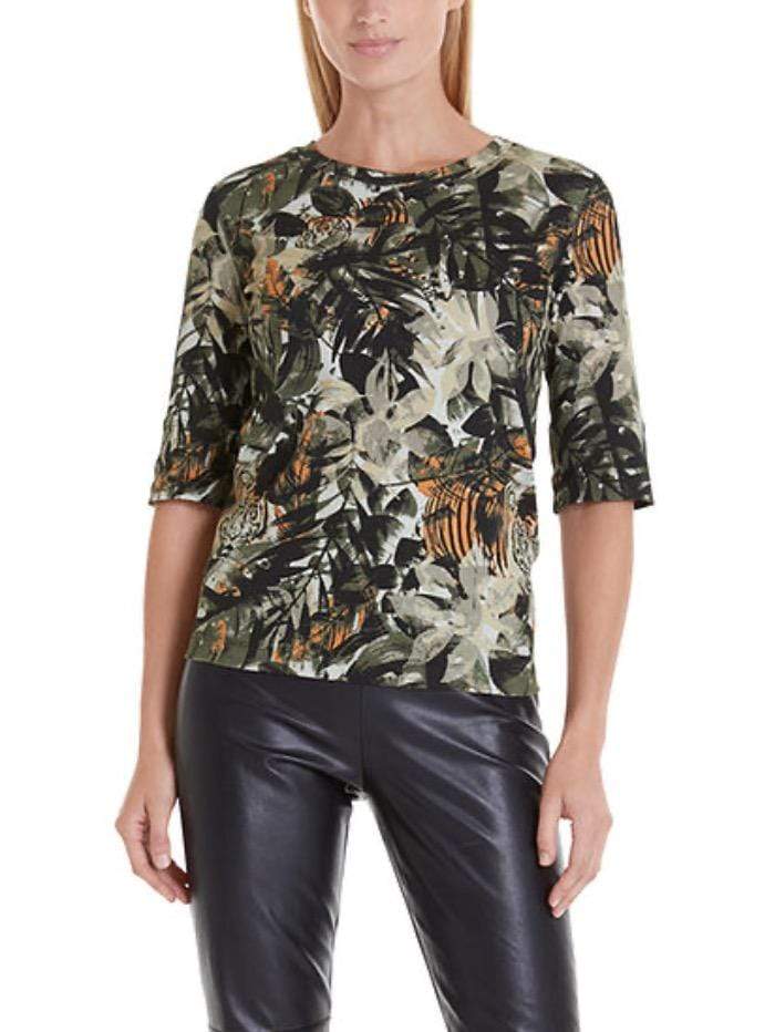 Marc Cain Sports Tops Marc Cain Sports Jungle Printed Top RS 48.38 J24 Col 595 izzi-of-baslow