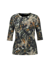 Marc Cain Sports Tops Marc Cain Sports Jungle Printed Top RS 48.38 J24 Col 595 izzi-of-baslow