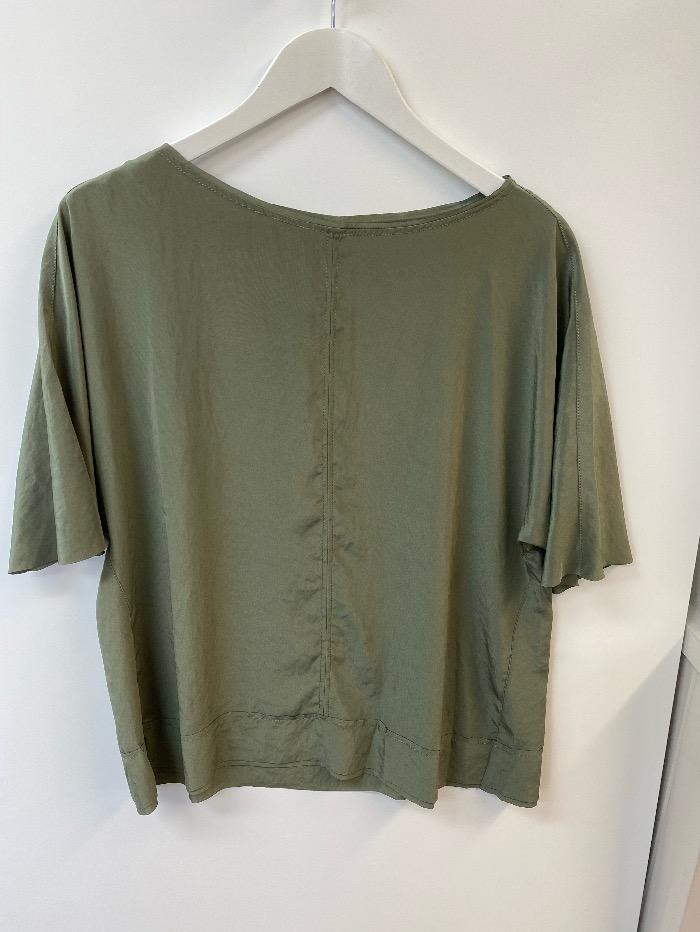 Marc Cain Sports Tops Marc Cain Sports Khaki Green Top QS 55.21 W76 592 izzi-of-baslow