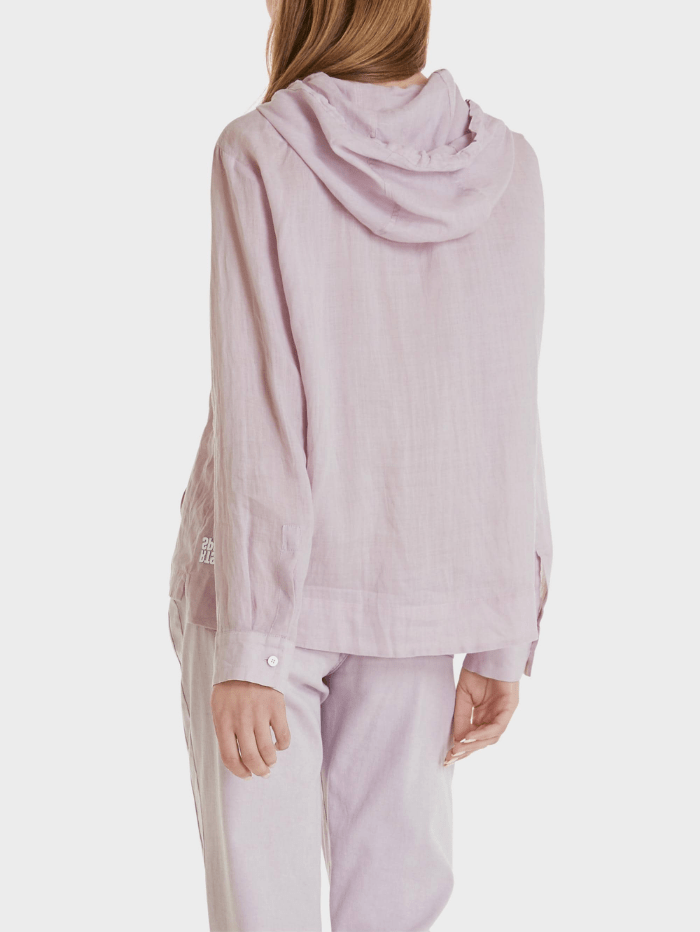 Marc Cain Sports Tops Marc Cain Sports Lilac Lightweight Hooded Top SS 55.15 W96 COL 720 izzi-of-baslow