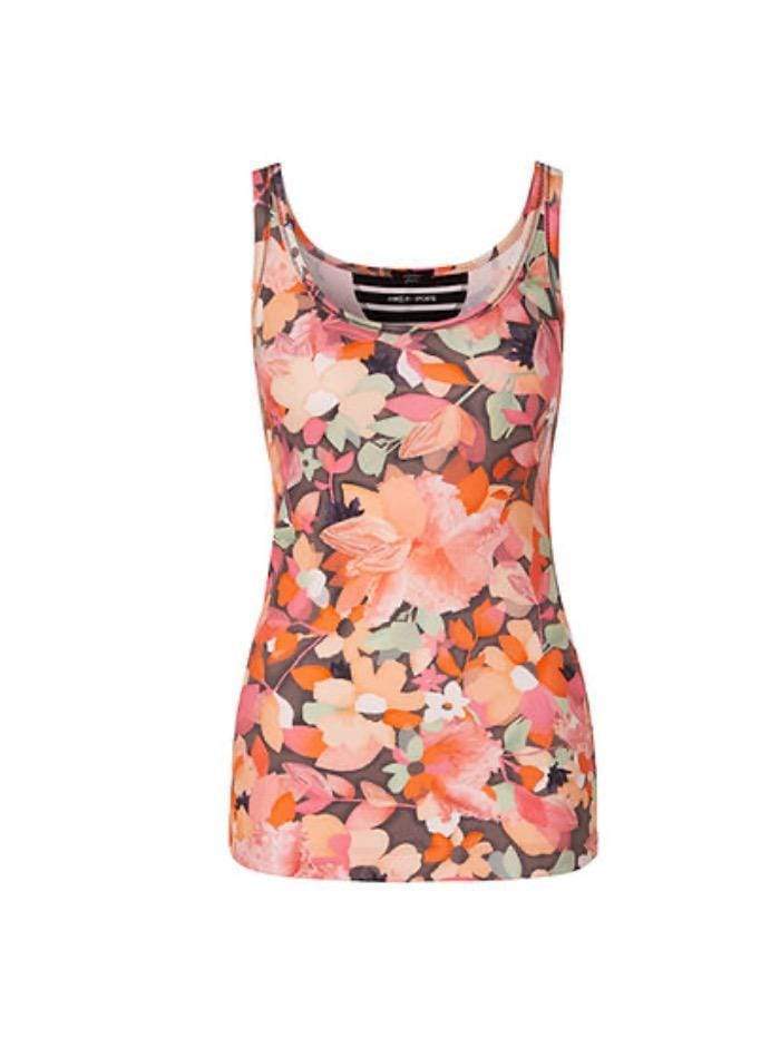 Marc Cain Sports Tops Marc Cain Sports Pretty Floral Printed Vest Top QS 61.27 J52 476 izzi-of-baslow