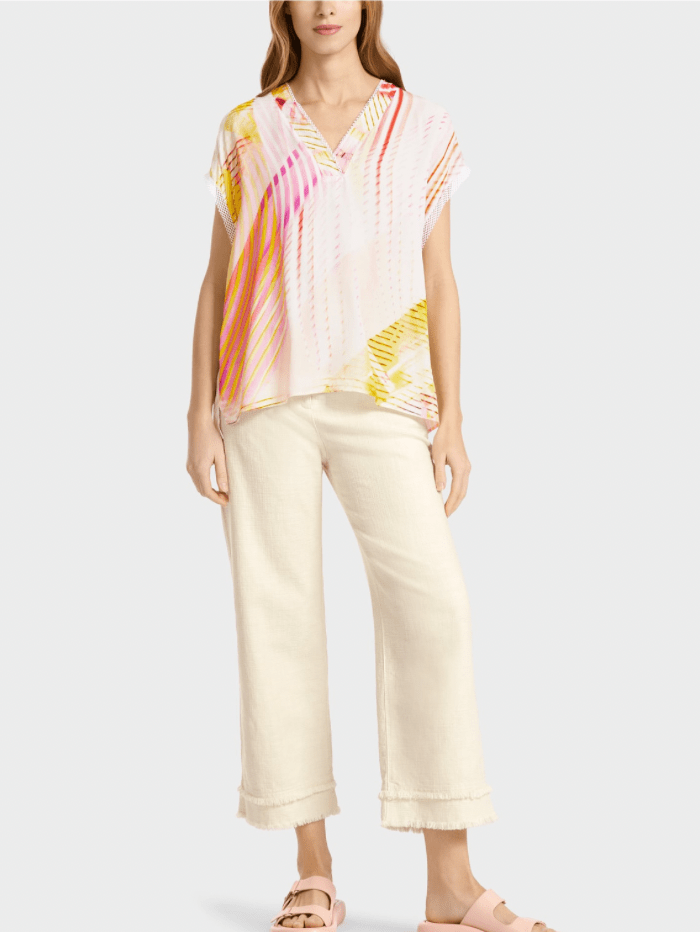 Marc Cain Sports Tops Marc Cain Sports Printed Top US 51.20 W02 COL 428 izzi-of-baslow