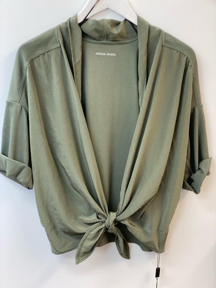 Marc Cain Sports Tops Marc Cain Sports Soft Waterfall Green Cardigan QS 31.50 J67 592 izzi-of-baslow