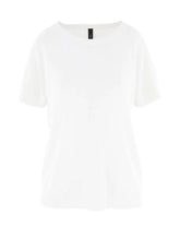 Marc Cain Sports Tops Marc Cain Sports White Linen Blend Top SS 41.29 M77 COL 100 izzi-of-baslow