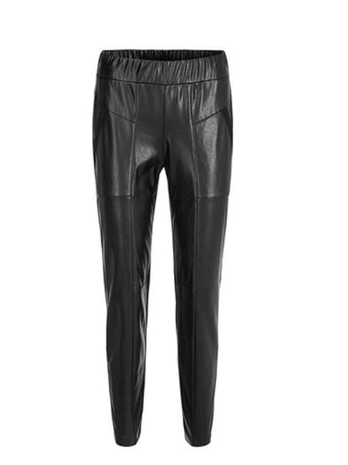 Marc Cain Sports Trousers 5 Marc Cain Essentials Vegan Leather Trousers Black +E 81.50 J78 900 izzi-of-baslow