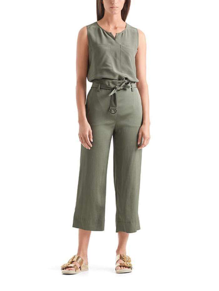 Marc Cain Sports Trousers Marc Cain Sports Lightweight Cropped Green Trousers QS 81.14 W91 592 izzi-of-baslow