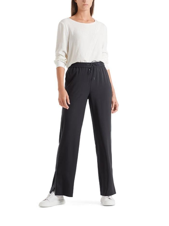 Marc Cain Sports Trousers Marc Cain Sports Navy Drawstring Trousers QS 81.04 W08 395 izzi-of-baslow