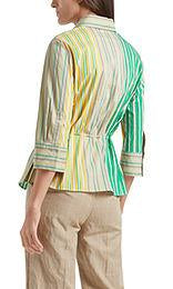 Marc Cain tops Marc Cain Striped Blouse in Stretch Cotton NC 51.24 W43 izzi-of-baslow