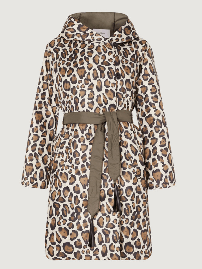 Marella Coats and Jackets Marella BALLATA Animal Print Down Coat 34960617 izzi-of-baslow