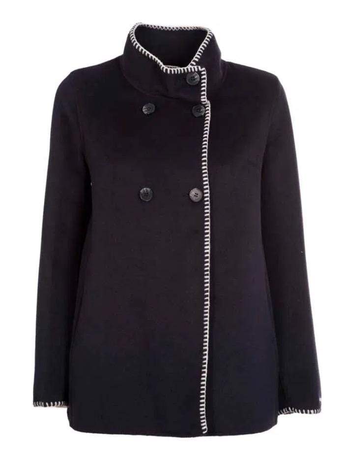 Marella Coats and Jackets Marella GEREMIA Navy Jacket 30860218 001 izzi-of-baslow