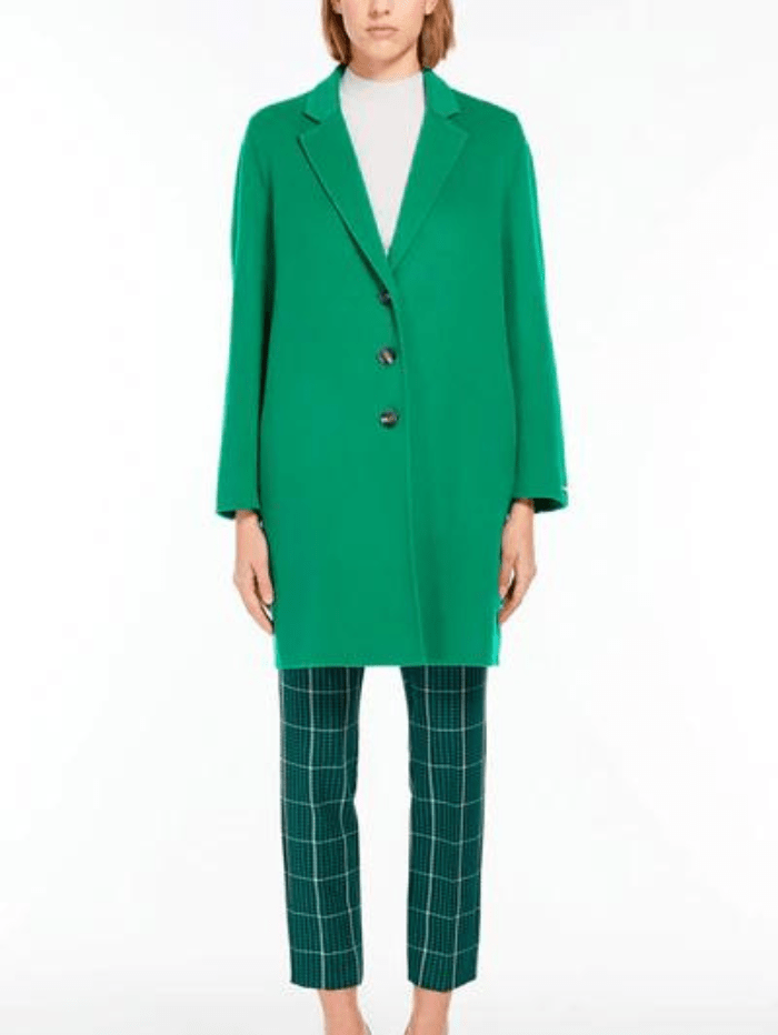 Marella Coats and Jackets Marella MIRIAM Emerald Green Wool Coat 301608282 004 izzi-of-baslow