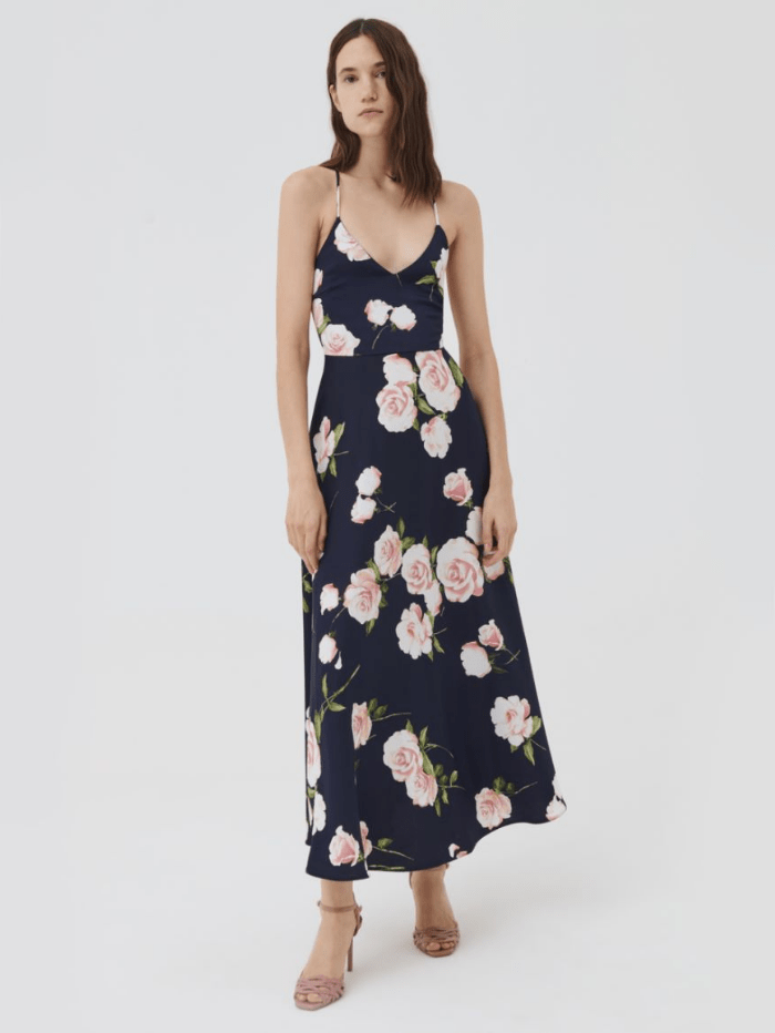 Marella Dresses Marella CESARE Navy Floral Maxi Dress 322137222 002 izzi-of-baslow