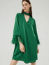 Marella Dresses Marella EGIZIO Green Feather Dress 3226032602 002 izzi-of-baslow