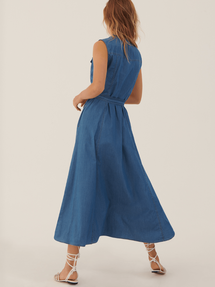 Marella Dresses Marella FALESIA Denim Maxi Dress 32213812 izzi-of-baslow