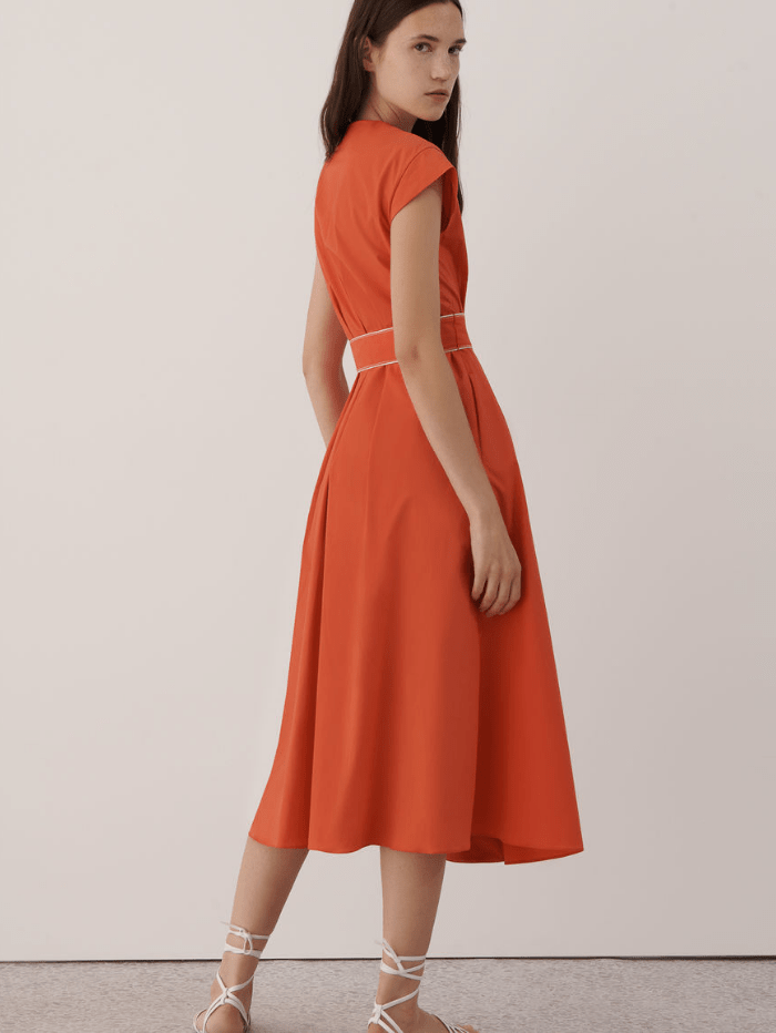 Marella Dresses Marella NUMERO Orange Maxi Dress 32212212 izzi-of-baslow