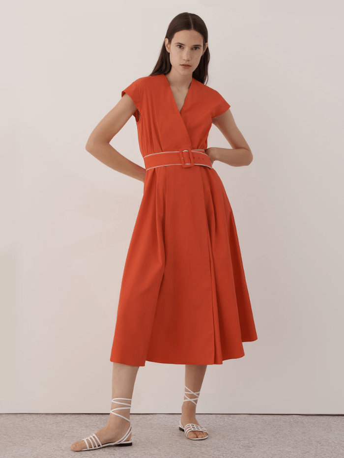 Marella Dresses Marella NUMERO Orange Maxi Dress 32212212 izzi-of-baslow