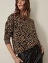 Marella Knitwear Marella CIMONE Animal Printed Jumper 33663417 002 izzi-of-baslow