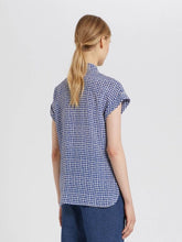 Marella Tops Marella ETERNO Royal Blue Dotted Silk Blouse 311118222 001 izzi-of-baslow