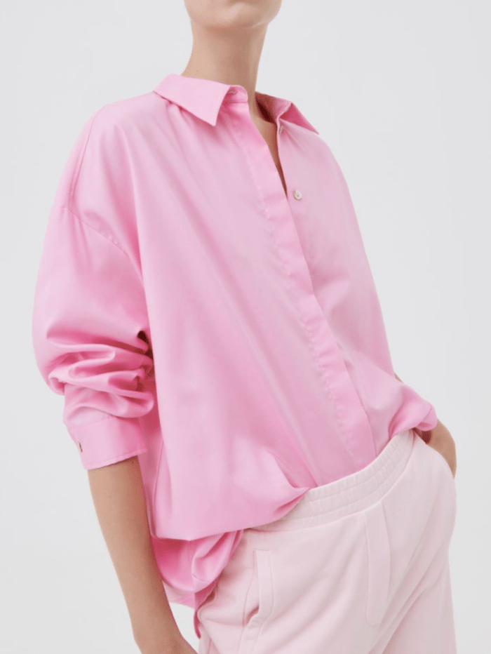 Marella Tops Marella HIMARE Candy Pink Cotton Shirt 319104242 002 izzi-of-baslow