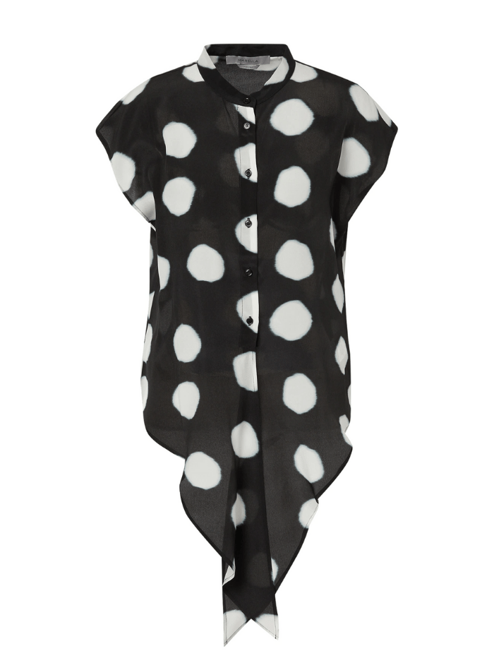Marella Tops Marella MANIOCA Silk Spotted Shirt 31111112 izzi-of-baslow