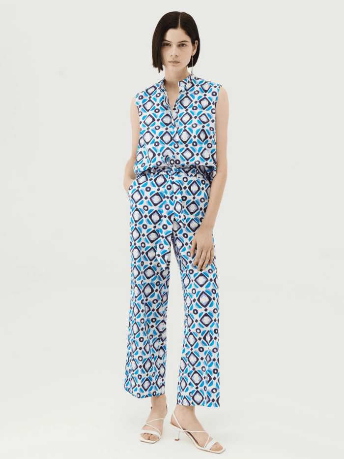 Marella Demien Print Long Trousers 23313126322 002 izzi-of-baslow