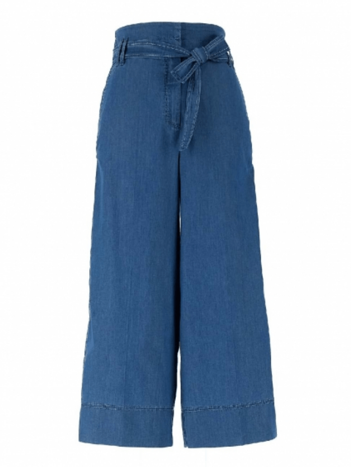 Marella Trousers Marella AGRESTE Palazzo Denim Trousers 31810312 izzi-of-baslow