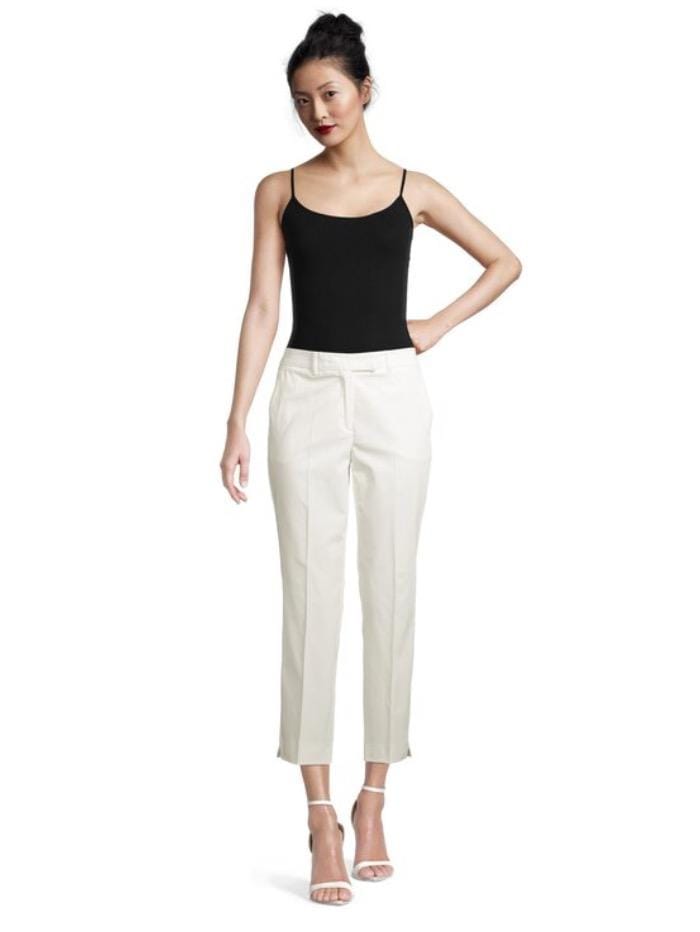 Marella Trousers Marella ALFONSA Slim Fit Trousers White 31311012 001 izzi-of-baslow
