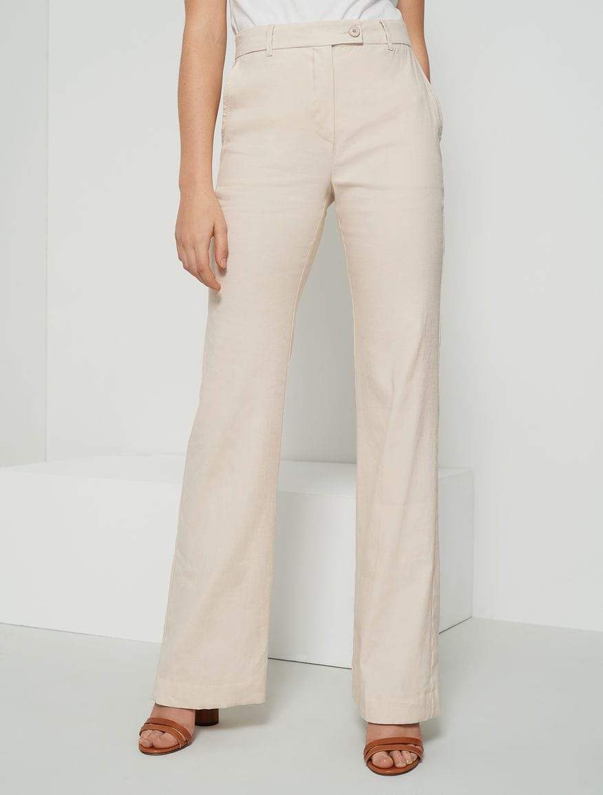 Marella Trousers Marella Linen Mix Gift Trousers 31311402200 izzi-of-baslow