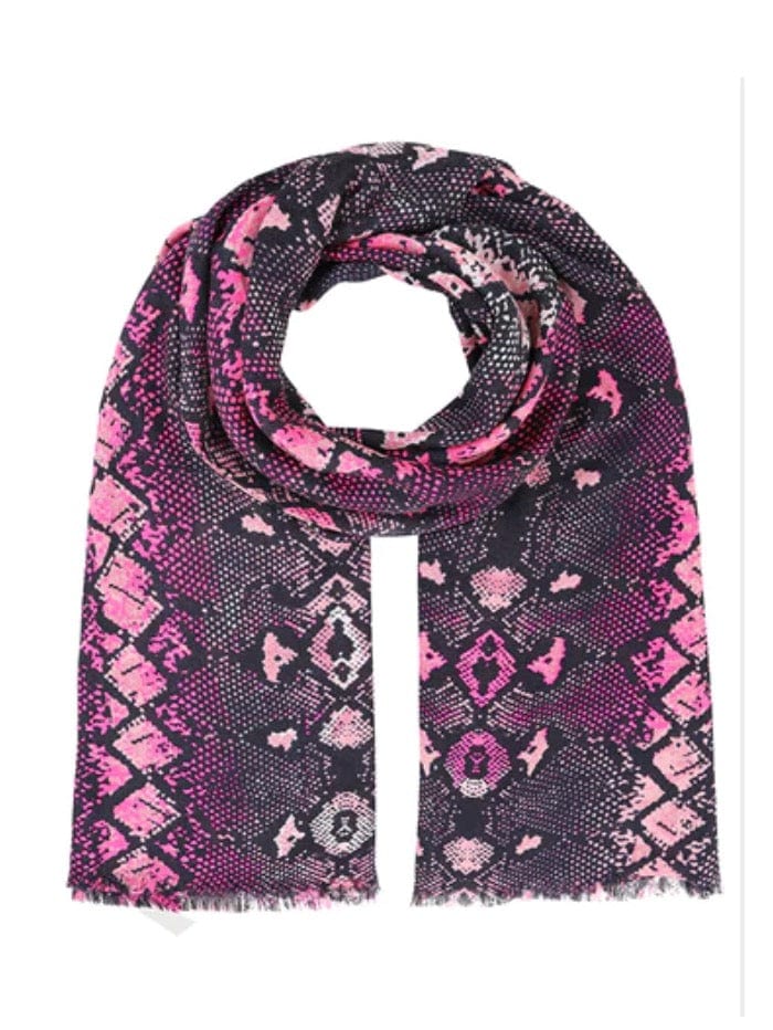 Mercy Delta Accessories One Size Mercy Delta Habutai Mamba Tropicana Pink Printed Scarf izzi-of-baslow