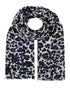 Mercy Delta Accessories One Size Mercy Delta Woven Leopard Lapis Cashmere Wrap izzi-of-baslow