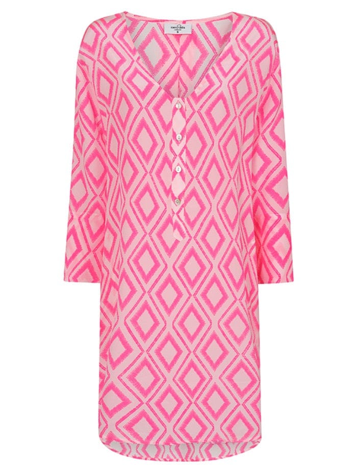 Mercy Delta Dresses Mercy Delta Lambton Porto Delight Dress Pink Printed izzi-of-baslow