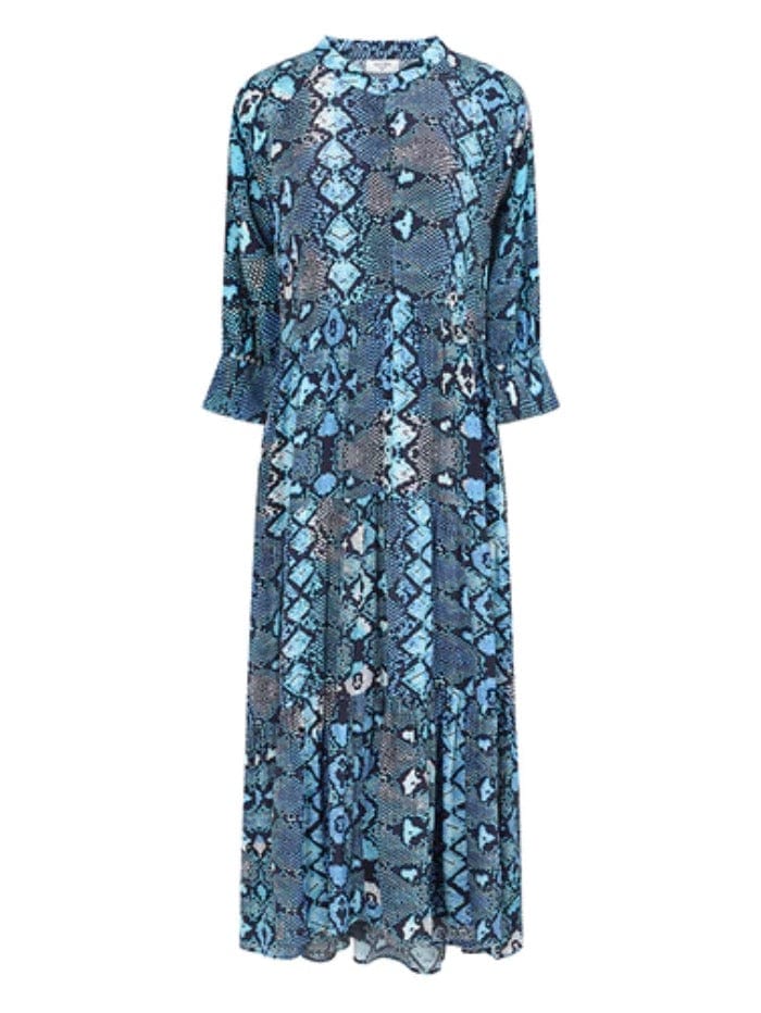 Mercy Delta Dresses Mercy Delta Wollaton Mamba Emerald Snake Print Dress izzi-of-baslow