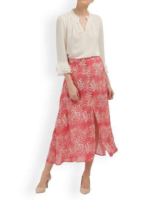 Mercy Delta Skirts Mercy Delta Moulton Ombre Pinks Cheetah Skirt izzi-of-baslow