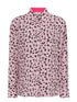Mercy Delta Tops Mercy Delta Goodwood Pink Flower Leo Disco Shirt izzi-of-baslow