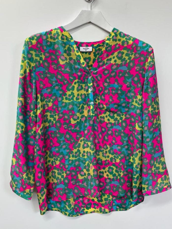 Mercy Delta Tops Mercy Delta Stanford Camo Tropicana Multi Printed Blouse izzi-of-baslow