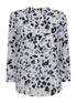 Mercy Delta Tops Mercy Delta Stanford Pebble Sky Blue Printed Blouse izzi-of-baslow